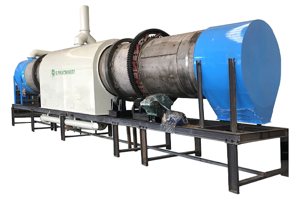 Rotary carbonization kiln